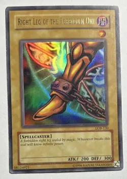 Holo Foil - Right Leg of the Forbidden One - LOB-120 Yu-Gi-Oh Card - Image 1