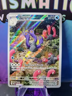 Wugtrio 224/091 Paldean Fates Full Art Ultra Rare Holo Pokemon Card NM - Image 1