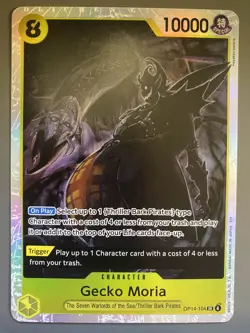 GECKO MORIA OP14 OP14-104 SR - One Piece Card Game - Image 1