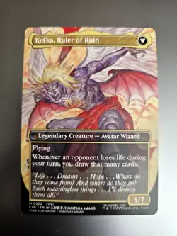 Magic the Gathering #322 Kefka, Court Mage/ Kefka, Ruler of Ruin Borderless - Image 2