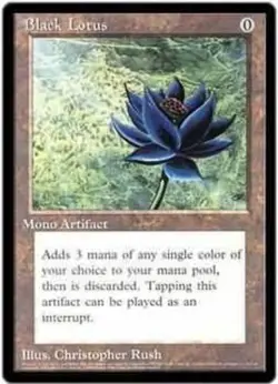 Heavy Play, English MtG Black Lotus - Oversized Magic Oversized Promos (6x9) - Image 1