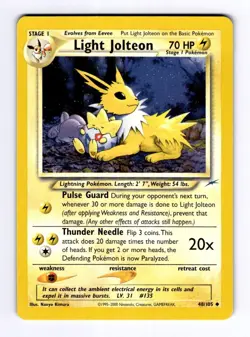 Light Jolteon Neo Destiny #048 (2001) Uncommon LP Pokemon - Image 1