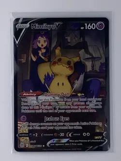 Mimikyu V TG16/TG30 TG Full Art Brilliant Stars Holo Secret Rare Pokemon LP-NM - Image 1