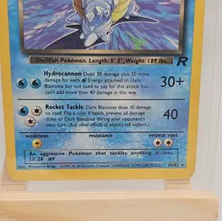 DARK BLASTOISE 2000 POKEMON BASE SET TEAM ROCKET RARE 20/82 - Image 2