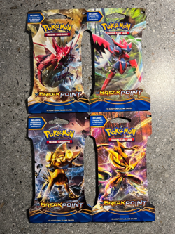 Pokemon 4x (=1 Artset) Breakpoint Sleeved Booster Pack Genuine Factory Sealed - Image 1