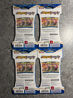 Pokemon 4x (=1 Artset) Breakpoint Sleeved Booster Pack Genuine Factory Sealed - Image 2