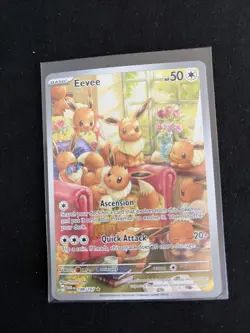 Eevee 188/167 IR Twilight Masquerade Pokemon SV6 Full Art Near Mint Pack Fresh - Image 3