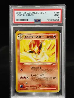Light Flareon #136 Japanese Neo Destiny 2001 Pokemon PSA 9 🔥 - Image 1