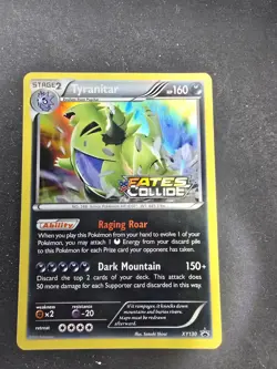 Pokemon TCG Tyranitar XY130 Fates Collide Promo - Rare CLEAN - Image 1