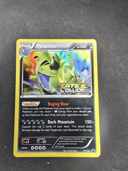 Pokemon TCG Tyranitar XY130 Fates Collide Promo - Rare CLEAN - Image 2