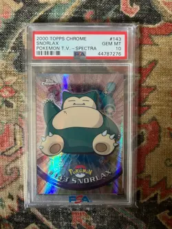 Snorlax 2000 Pokemon Topps Chrome SPECTRA PSA 10 Gem Mint - Image 1