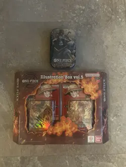 One Piece OP-13 Illustration Box Vol. 5 & Sabo Mini Tin Volume 2 Factory Sealed - Image 1