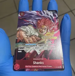 2025 One Piece Championships Shanks Gold Foil Stamp Card CS Event English P-083 - Image 1