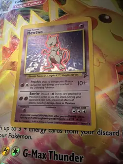 Mewtwo Base Set Holographic 10/102 Pokemon Card PL*-MP - Image 2