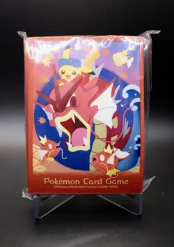 Pokemon Center Hiroshima Red Gyarados Card Sleeves 64ct Japan Exclusive Sealed - Image 1