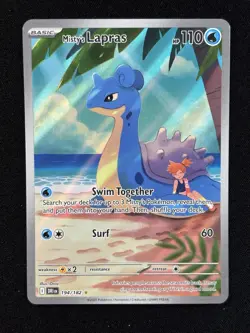 Pokemon Misty's Lapras 194/182 Sv10: Destined Rivals Illustration Rare Holo - Image 1