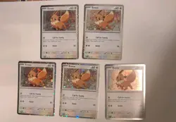 Eevee SVP200 Black Star Cosmos Holo Promo Destined Rivals Pokemon *LOT OF 5* - Image 1