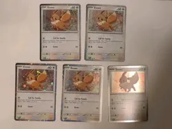 Eevee SVP200 Black Star Cosmos Holo Promo Destined Rivals Pokemon *LOT OF 5* - Image 2