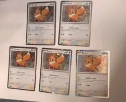 Eevee SVP200 Black Star Cosmos Holo Promo Destined Rivals Pokemon *LOT OF 5* - Image 3