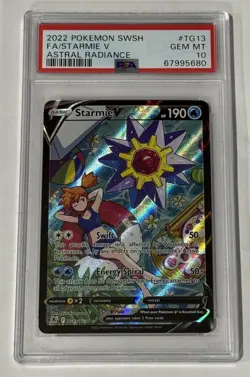 2022 Pokemon SWSH Astral Radiance #TG13 FA/ Starmie V PSA 10 GEM MINT - Image 1