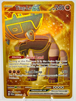 Ting-Lu ex 275/193 Pokemon Sv02: Paldea Evolved - Gold Hyper Rare Holo - Image 1