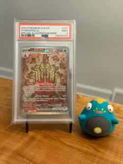 Hydrapple ex 167/142 (Illustration Rare; PSA 9): Sv07 Stellar Crown Pokemon TCG - Image 1