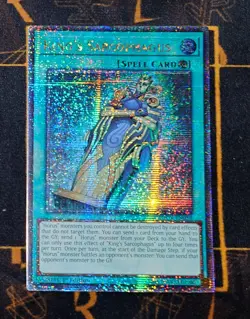 YUGIOH King's Sarcophagus (AGOV-EN058) Quarter Century Secret Rare 1st Ed Played - Image 1