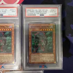 PSA 9 And 10 MINT YU-GI-Oh! Lot 2x Double Dude Insect Xyz Dragon Wild Wingman - Image 4