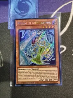 Mystical Elf White Lightning Limited Edition Secret Rare LDS3-EN135 Yu-Gi-Oh! NM - Image 1