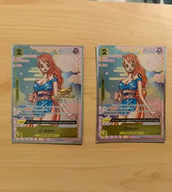 Bandai One Piece Card Game O-Nami Championship Foil Character Cards Lot of 2 - Image 1
