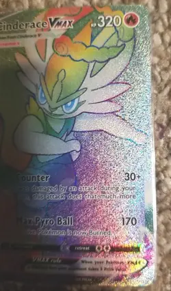 Cinderace VMAX Secret Rare Rainbow 194/192 Swsh02: Rebel Clash Pokemon Card - Image 3
