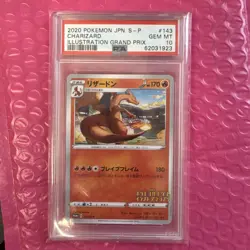 Charizard 143/S-P Grand Prix Illustrator Gem Mint PSA 10 Japanese Pokemon Card - Image 1