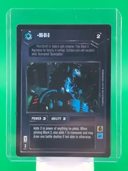 SWCCG DARK SIDE DS-61-3 REFLECTIONS I FOIL CARD BLACK BORDER - Image 3