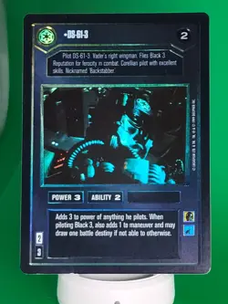 SWCCG DARK SIDE DS-61-3 REFLECTIONS I FOIL CARD BLACK BORDER - Image 5