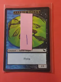 2008 Magic The Gathering Shadowmoor Tokens #8 Faerie Rogue, C, cd1 - Image 3