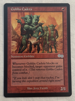 1x Goblin Cadets Urza's Saga MTG Magic the Gathering NM - Image 1