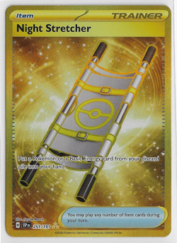 POKEMON S&V - Surging Sparks NM Secret GOLD Hyper Rare #251/191 NIGHT STRETCHER - Image 1