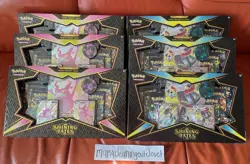 (6) Pokemon Shining Fates Premium Collection Crobat & Dragapult VMAX Set SEALED - Image 1