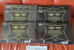 (6) Pokemon Shining Fates Premium Collection Crobat & Dragapult VMAX Set SEALED - Image 2