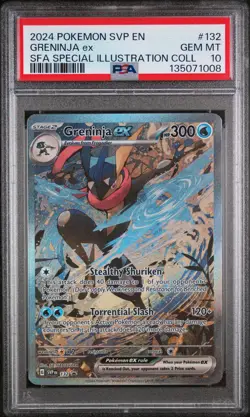 2024 POKEMON SVP EN-SV BLACK STAR PROMO #132 GRENINJA EX PSA 10 - Image 1