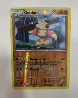 Pokemon TCG Conkeldurr 81/135 Reverse Holo Rare Plasma Storm - Image 4