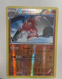 Pokemon TCG Conkeldurr 81/135 Reverse Holo Rare Plasma Storm - Image 5