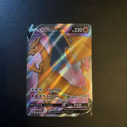 2020 Pokemon TCG Sword and Shield Black Star Promo SWSH050 Charizard V FULL ART - Image 1
