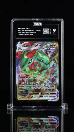 TAG 9 - Rayquaza Vmax #111 Pokemon Evolving Skies SWSH Ultra Rare - Image 1