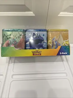 Pokemon TCG Costco Stacking 3 Tins Evolving Skies Fusion Strike Brilliant Stars - Image 3