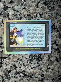 2000 Topps Pokemon TV #EP12 Here Comes the Squirtle Squad Silver Foil - Image 2