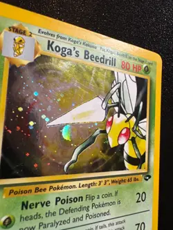 Pokemon TCG Koga's Beedrill 9/132 Gym Challenge - Holographic Rare - LP - Image 3