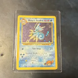 The Pokemon Company Misty's Seadra Gym Heroes 009/132 Holo Rare 70 HP 2000 TCG - Image 1