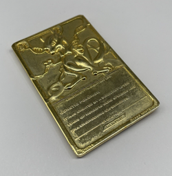 Pokemon 23k Gold Plated Mewtwo Trading Card 1999 Collectable Vintage - Image 3