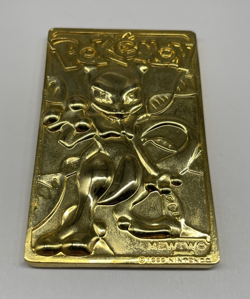 Pokemon 23k Gold Plated Mewtwo Trading Card 1999 Collectable Vintage - Image 5